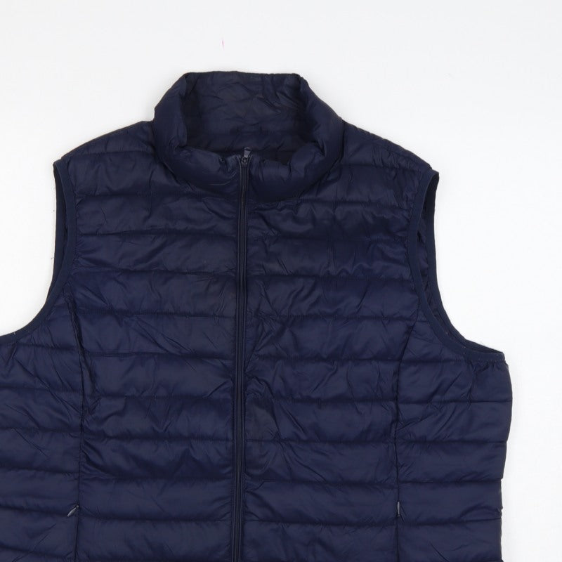 St. Bernard Womens Blue UK 22 Quilted Puffer Bodywarmer Waistcoat