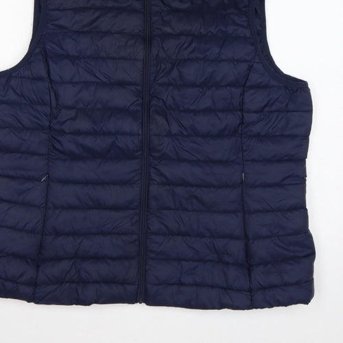 St. Bernard Womens Blue UK 22 Quilted Puffer Bodywarmer Waistcoat