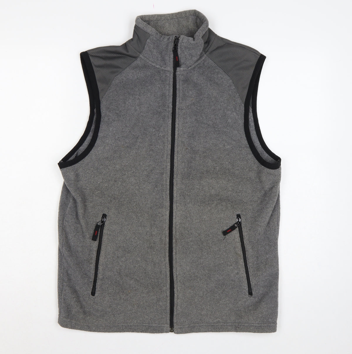 Old Navy Men’s Grey M Fleece Full Zip Outdoor Waistcoat Gilet