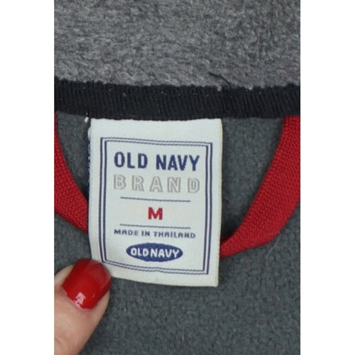 Old Navy Men’s Grey M Fleece Full Zip Outdoor Waistcoat Gilet