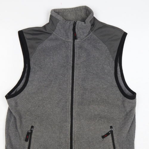 Old Navy Men’s Grey M Fleece Full Zip Outdoor Waistcoat Gilet