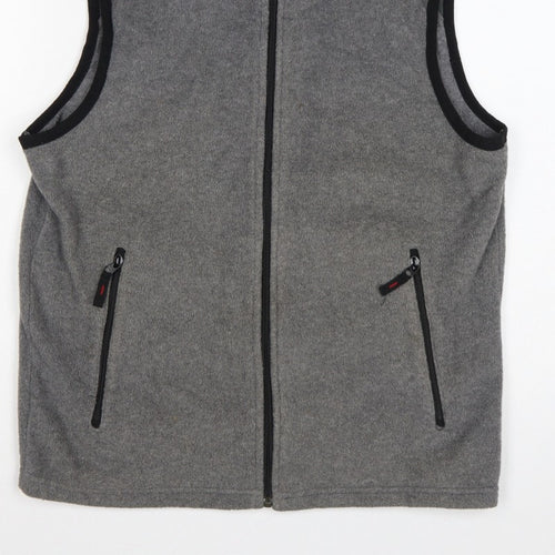 Old Navy Men’s Grey M Fleece Full Zip Outdoor Waistcoat Gilet