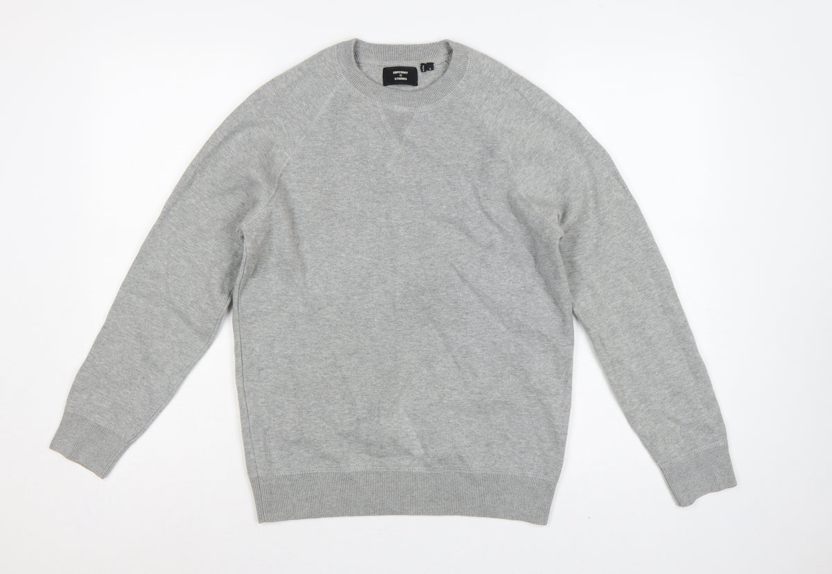 Superdry Studios Men's Grey S Crew Neck Pullover Sweatshirt