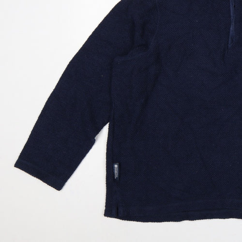 Mountain Warehouse Men’s Blue XL 1/4 Zip Fleece Sweatshirt