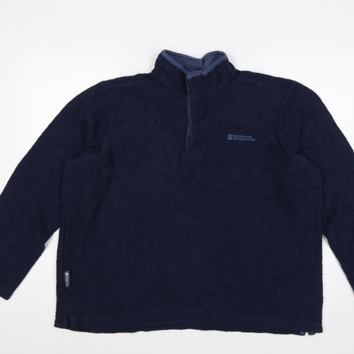 Mountain Warehouse Men’s Blue XL 1/4 Zip Fleece Sweatshirt