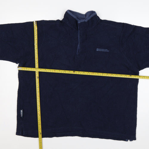 Mountain Warehouse Men’s Blue XL 1/4 Zip Fleece Sweatshirt