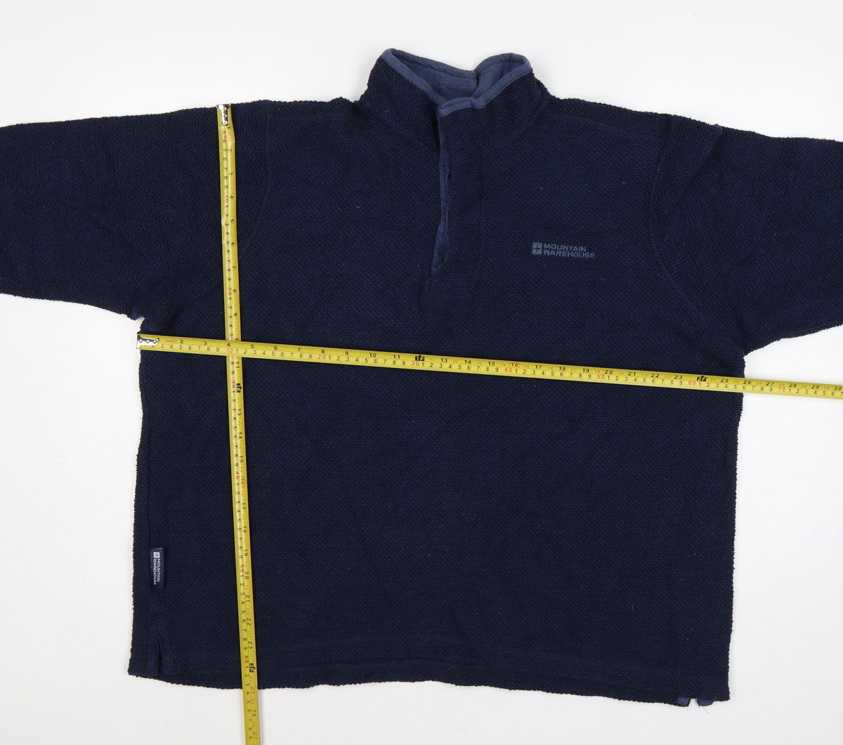 Mountain Warehouse Men’s Blue XL 1/4 Zip Fleece Sweatshirt