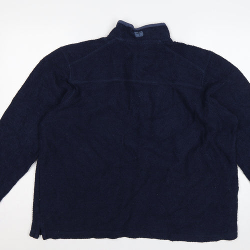 Mountain Warehouse Men’s Blue XL 1/4 Zip Fleece Sweatshirt