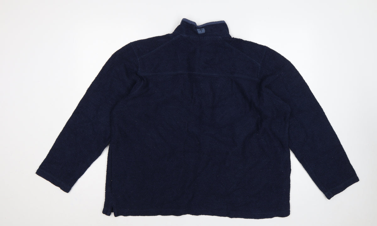 Mountain Warehouse Men’s Blue XL 1/4 Zip Fleece Sweatshirt