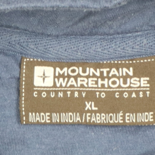 Mountain Warehouse Men’s Blue XL 1/4 Zip Fleece Sweatshirt