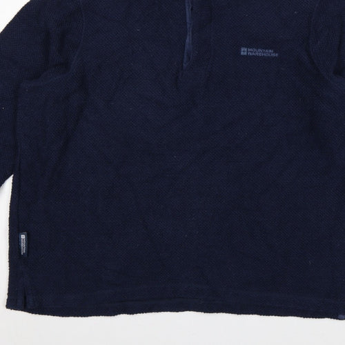 Mountain Warehouse Men’s Blue XL 1/4 Zip Fleece Sweatshirt