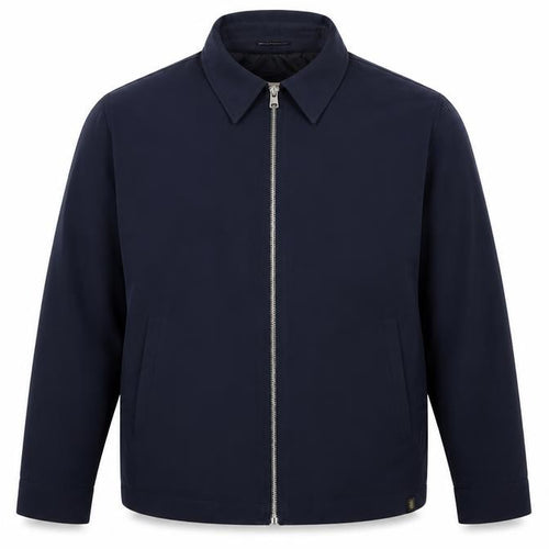 Marks and Spencer Men’s Blue 3XL Zip Front Lined Basic Jacket