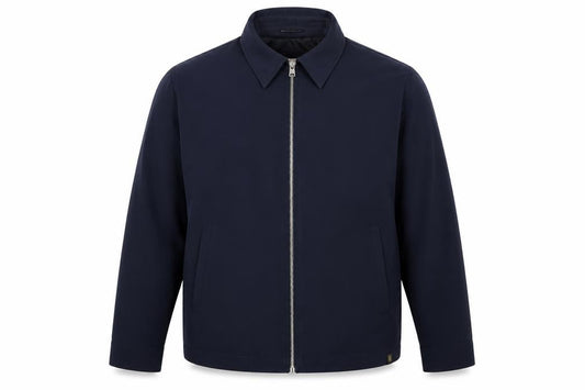 Marks and Spencer Men’s Blue 3XL Zip Front Lined Basic Jacket