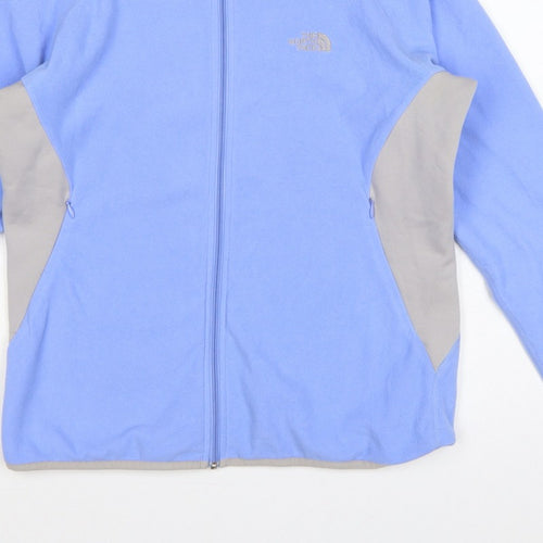 The North Face Women Blue L Flight Series Fleece Full Zip Jacket