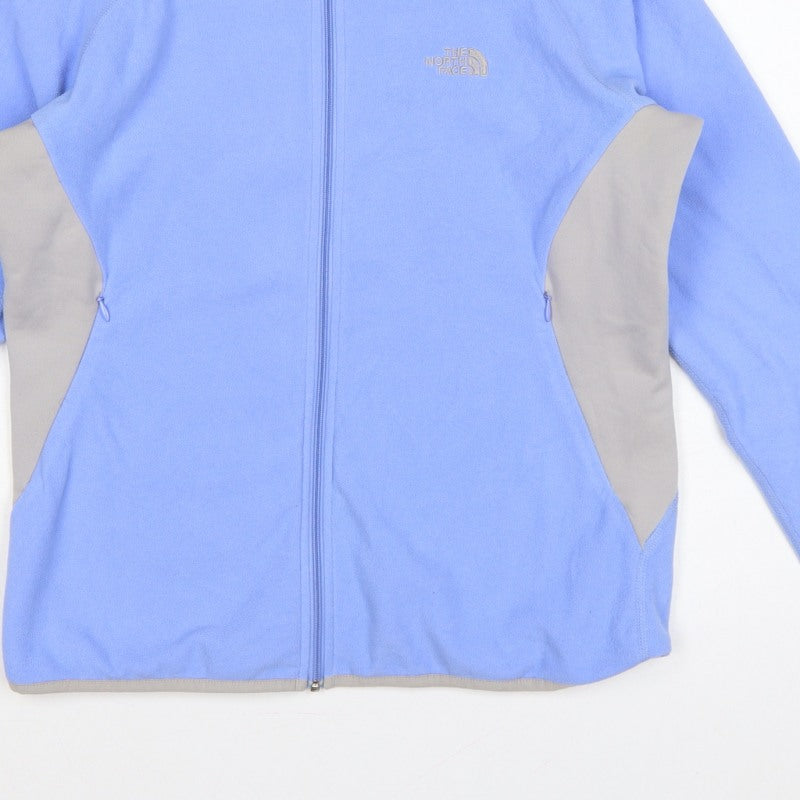 The North Face Women Blue L Flight Series Fleece Full Zip Jacket