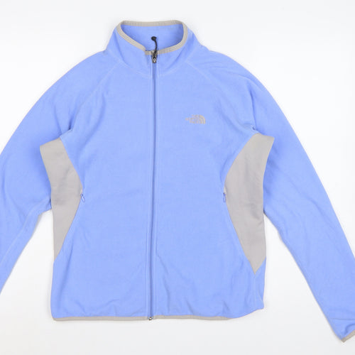 The North Face Women Blue L Flight Series Fleece Full Zip Jacket