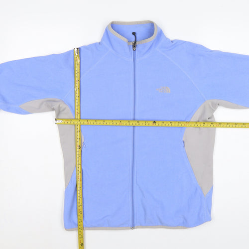 The North Face Women Blue L Flight Series Fleece Full Zip Jacket