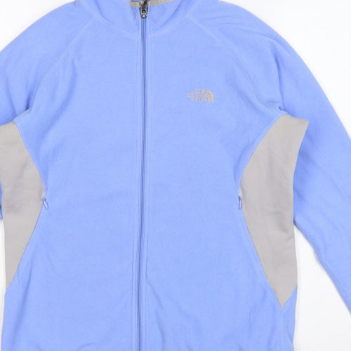 The North Face Women Blue L Flight Series Fleece Full Zip Jacket