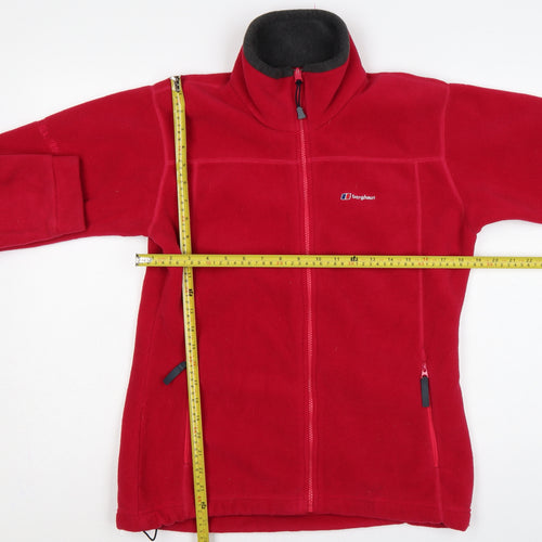 Berghaus Women Red Size 12 Full Zip Fleece Jacket Outdoor
