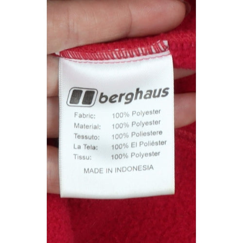 Berghaus Women Red Size 12 Full Zip Fleece Jacket Outdoor