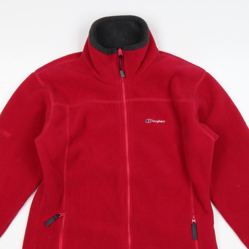 Berghaus Women Red Size 12 Full Zip Fleece Jacket Outdoor