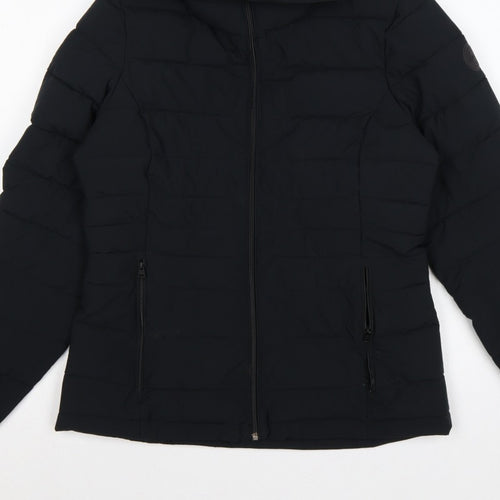 Abercrombie & Fitch Women Black M Lightweight Packable Puffer Jacket