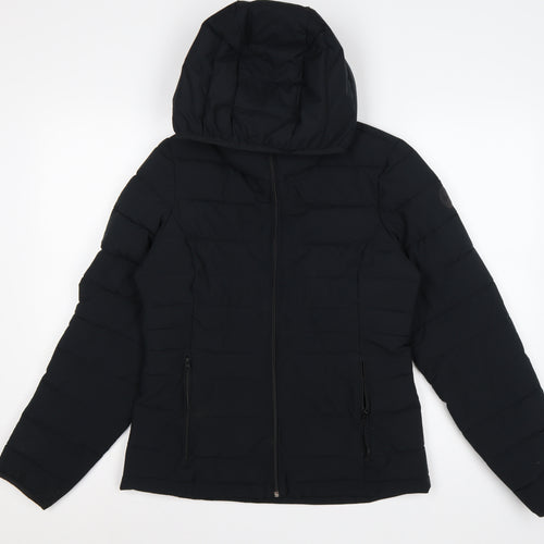Abercrombie & Fitch Women Black M Lightweight Packable Puffer Jacket