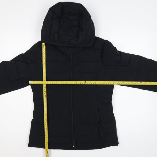 Abercrombie & Fitch Women Black M Lightweight Packable Puffer Jacket