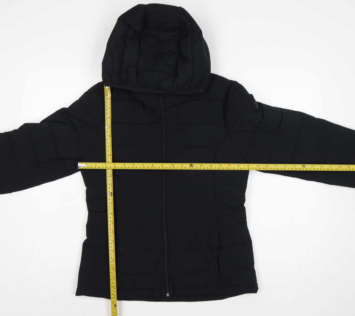Abercrombie & Fitch Women Black M Lightweight Packable Puffer Jacket