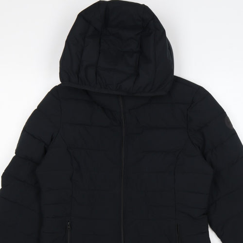 Abercrombie & Fitch Women Black M Lightweight Packable Puffer Jacket