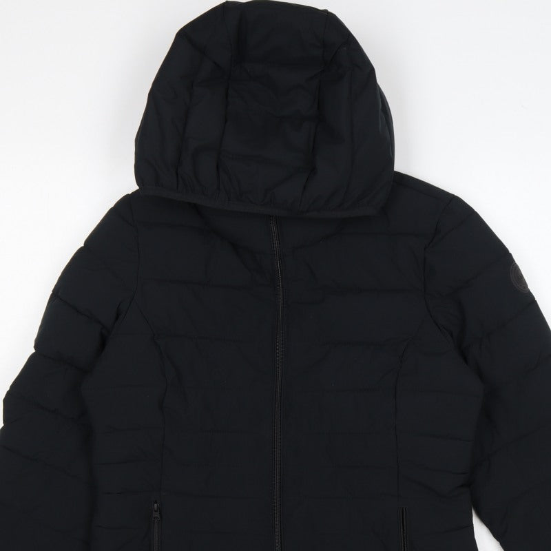 Abercrombie & Fitch Women Black M Lightweight Packable Puffer Jacket