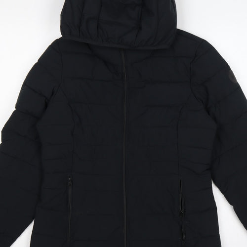 Abercrombie & Fitch Women Black M Lightweight Packable Puffer Jacket