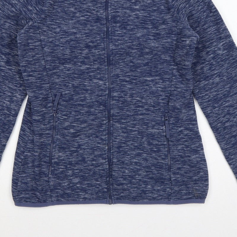 Mountain Warehouse Women Blue UK 12 Fleece Full Zip Outdoor Jacket