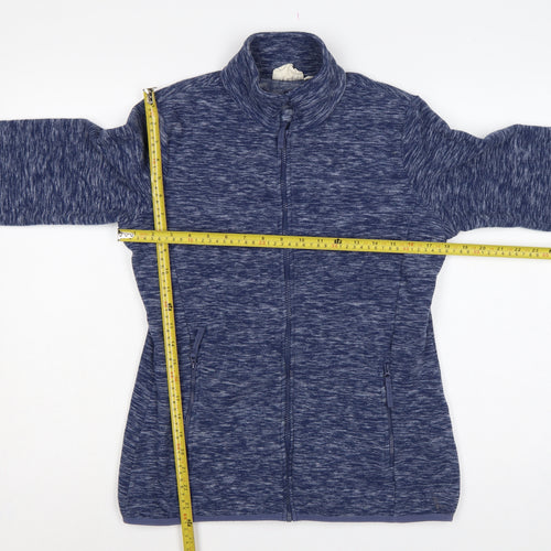 Mountain Warehouse Women Blue UK 12 Fleece Full Zip Outdoor Jacket