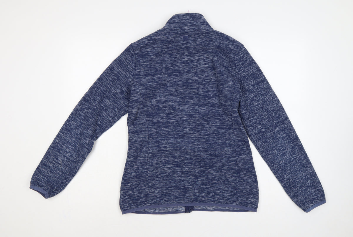 Mountain Warehouse Women Blue UK 12 Fleece Full Zip Outdoor Jacket