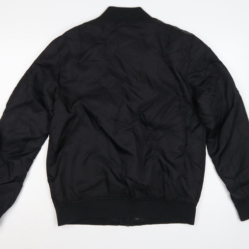 Tortured Genius Men's Black L Nylon Padded Bomber Jacket