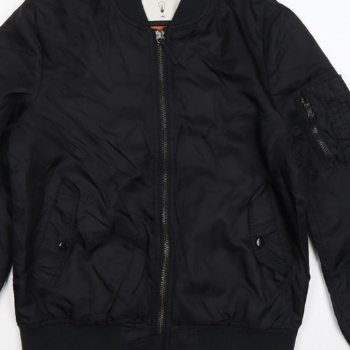 Tortured Genius Men's Black L Nylon Padded Bomber Jacket