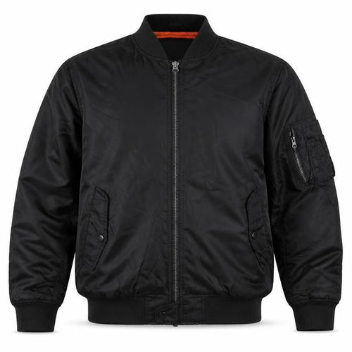 Tortured Genius Men's Black L Nylon Padded Bomber Jacket