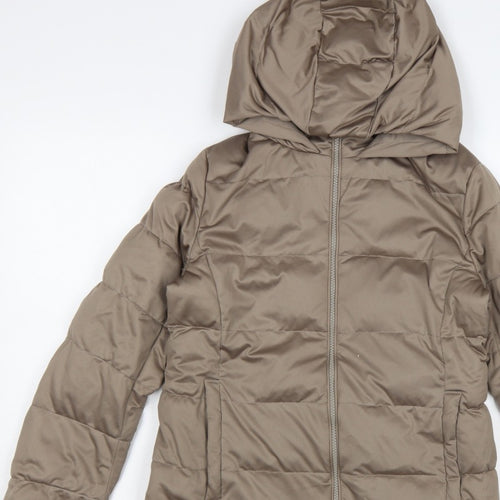 Uniqlo Women’s Brown Size S Hooded Down Puffer Jacket