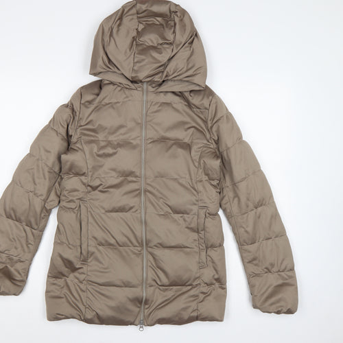 Uniqlo Women’s Brown Size S Hooded Down Puffer Jacket