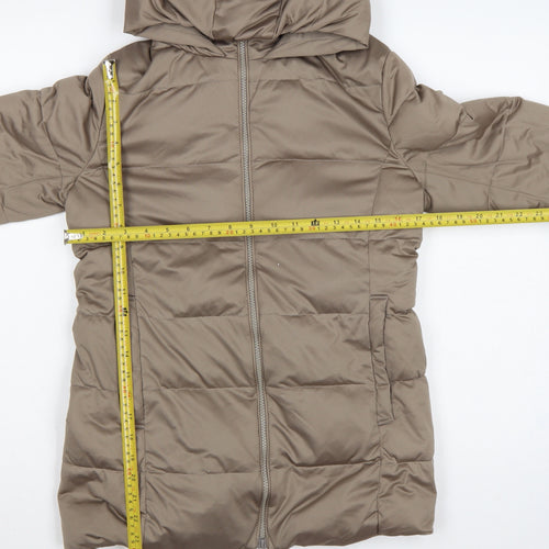 Uniqlo Women’s Brown Size S Hooded Down Puffer Jacket