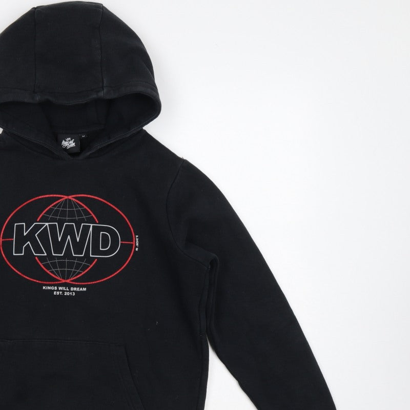 Additional view of Kings Will Dream boys’ black m pullover graphic logo hoodie