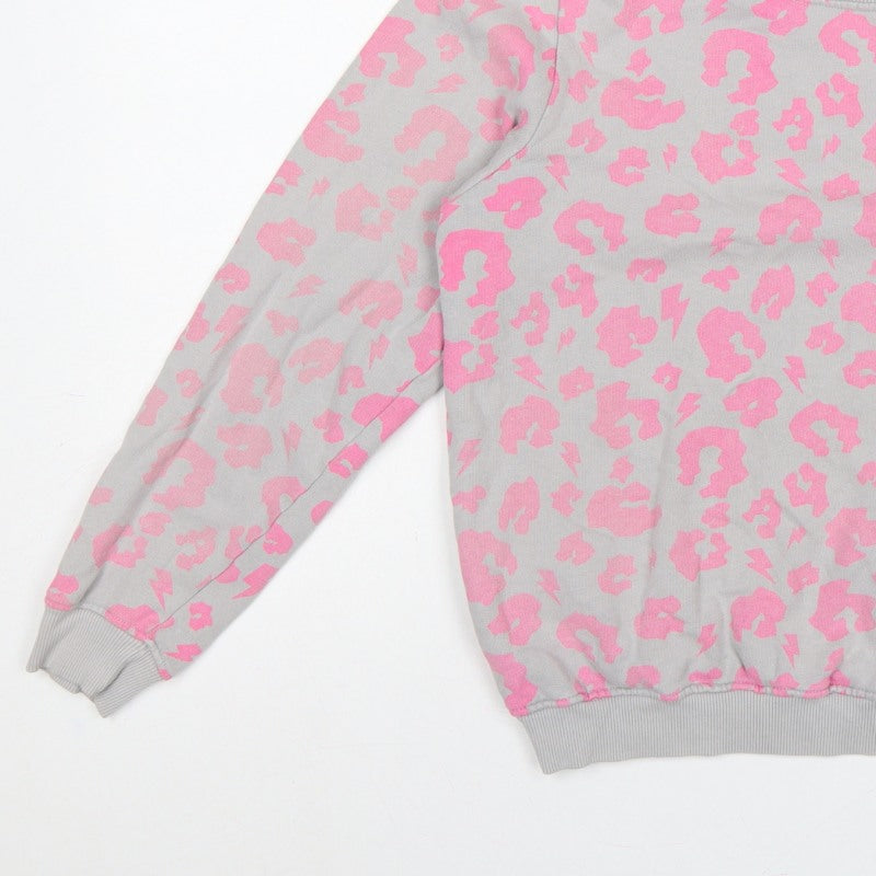Additional view of Scamp & Dude Women’s Grey Pink S Leopard Lightning Sweatshirt