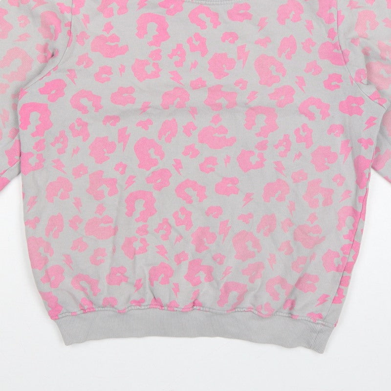 Additional view of Scamp & Dude Women’s Grey Pink S Leopard Lightning Sweatshirt
