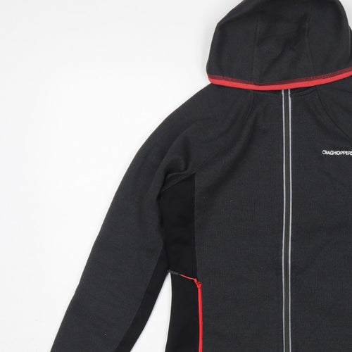 Craghoppers Women’s Black UK 8 Hooded Full Zip Fleece Jacket