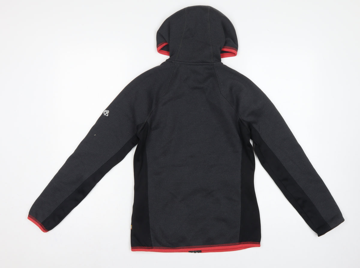 Craghoppers Women’s Black UK 8 Hooded Full Zip Fleece Jacket