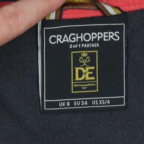 Craghoppers Women’s Black UK 8 Hooded Full Zip Fleece Jacket