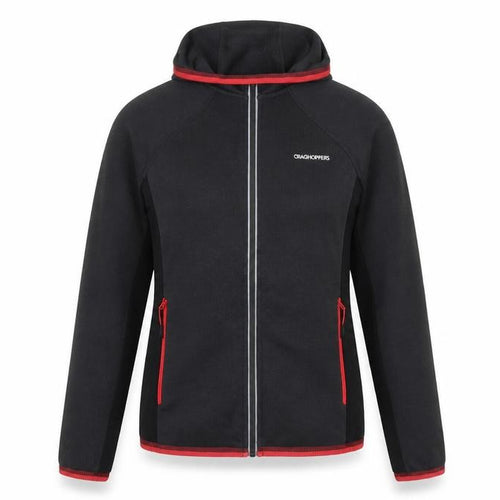 Craghoppers Women’s Black UK 8 Hooded Full Zip Fleece Jacket