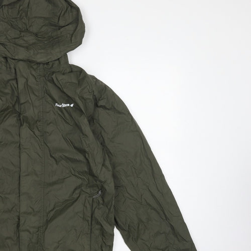 Peter Storm Men's Green XS Hooded Lightweight Windbreaker Jacket