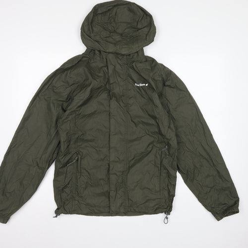 Peter Storm Men's Green XS Hooded Lightweight Windbreaker Jacket